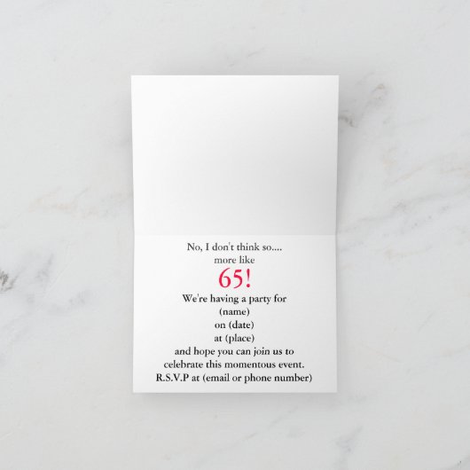 65e uitnodiging ter gelegenheid van de geboorte (Binnen)