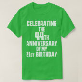 65e verjaardag 2 t-shirt (Design voorkant)