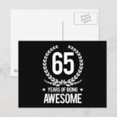 65e verjaardag (65 jaar Geweldige) Briefkaart (Voorkant / Achterkant)