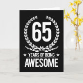 65e verjaardag (65 jaar Geweldige) Kaart (Gele Bloem)