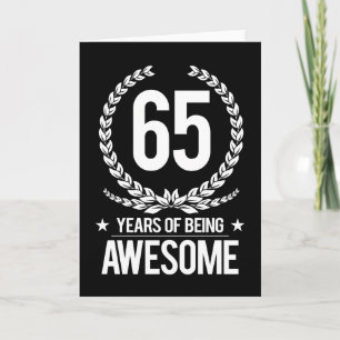 65e verjaardag (65 jaar Geweldige) Kaart