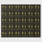 65e verjaardag ~ Art Deco geïnspireerd look "65", Cadeaupapier (Vlak)