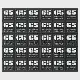 65e verjaardag: Art Deco Geïnspireerde look "65" & Cadeaupapier