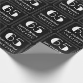 65e verjaardag - Art Deco geïnspireerde look "65", Cadeaupapier (Hoek)