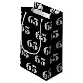 65e verjaardag ballon boeket klein cadeauzakje (Achterkant Gekanteld)