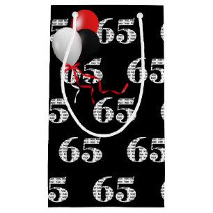 65e verjaardag ballon boeket klein cadeauzakje