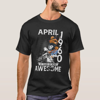 65e Verjaardag Beer Real Legends April 1960 65 Jaa T-shirt