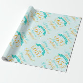 65e verjaardag beter met leeftijd cadeaupapier (Uitgerold)