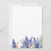 65e Verjaardag Blauwe Larkspur Juli Geboortebloem Kaart (Achterkant)