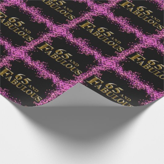 65e verjaardag cadeaupapier (Hoek)