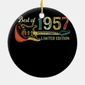 65e verjaardag cadeaus voor mannen Guitar Lover Keramisch Ornament (Achterkant)