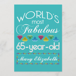 65e verjaardag De meest verbluffende kleurrijke Pa Kaart