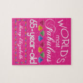 65e verjaardag De meest verbluffende kleurrijke Pa Legpuzzel (Horizontaal)