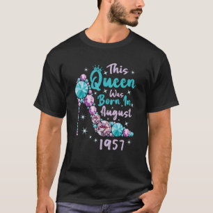 65e verjaardag Deze koningin werd geboren in Augu T-shirt