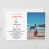 65e verjaardag Een groovy soort van 65 verjaardag  Kaart (Voorkant)