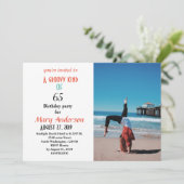 65e verjaardag Een groovy van 65 jaar Kaart (Staand voorkant)