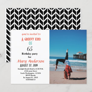 65e verjaardag Een groovy van 65 jaar Kaart