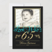 65e verjaardag foto kaart (Voorkant)