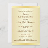 65e verjaardag Foto-uitnodigingen voor verrassings Kaart (Achterkant)