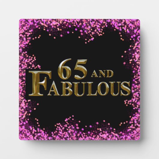 65e verjaardag fotoplaat (Voorkant)