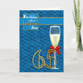 65e verjaardag - Geometrische verjaardag Kaart Cha (Voorkant)