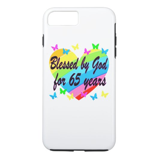 65E VERJAARDAG GOD HOUDT VAN MIJ DESIGN Case-Mate iPhone CASE (Achterkant)