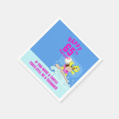 65e verjaardag grappige quote schildpad servetten (Hoek)