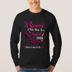 65e verjaardag hoge hak Een koningin werd geboren T-shirt