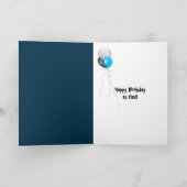 65e verjaardag kaarsen kaart (Binnen)