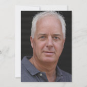 65e verjaardag Laten we de blauwe gouden foto van  Kaart (Achterkant)