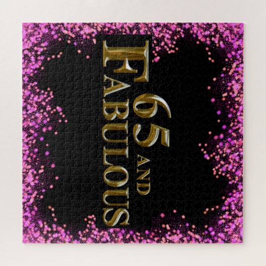 65e verjaardag legpuzzel (Horizontaal)