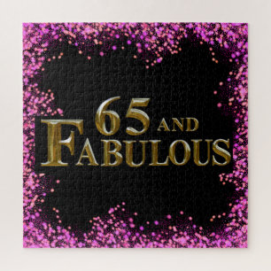 65e verjaardag legpuzzel