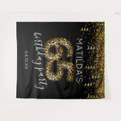 65e verjaardag Leopard Print Foto Achtergrond Wandkleed (Voorkant (horizontaal))