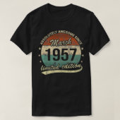 65e verjaardag maart 1957 Absoluut Awesom T-shirt (Design voorkant)