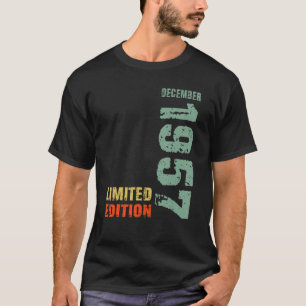 65e verjaardag Man 65 jaar december 1957 T-shirt