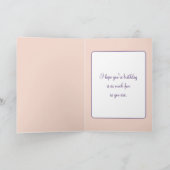 65e verjaardag meisje op schommel met maan kaart (Binnen)