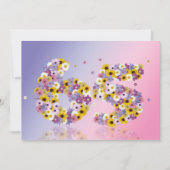 65e verjaardag, met bloembranen kaart (Voorkant)