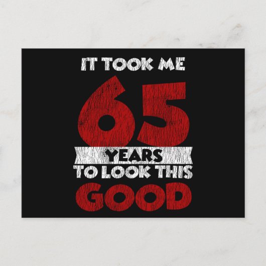 65e verjaardag Mijn 65e verjaardag Was Een Leuke V Briefkaart (Voorkant)