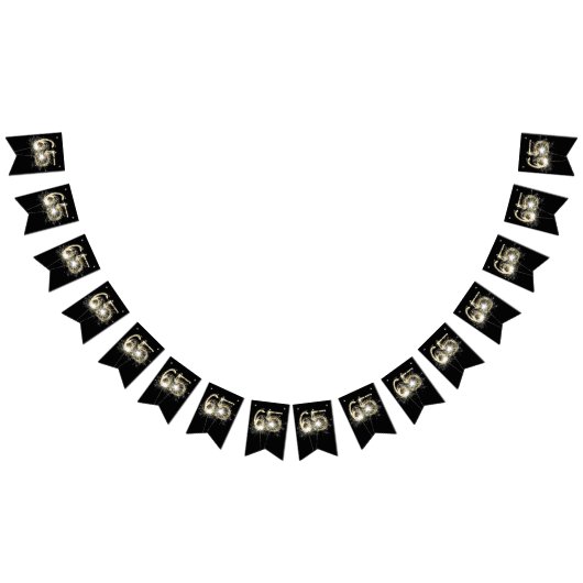 65e verjaardag of partij bij het Jubileum Vlaggetjes (Alle)