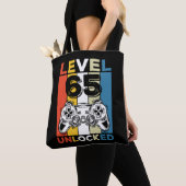 65e verjaardag ontgrendeld 65 gaming  tote bag (Dichtbij)
