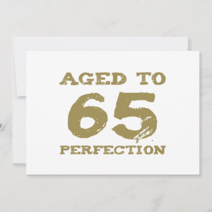 65e verjaardag perfect kaart