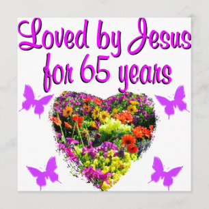 65E VERJAARDAG RELIGIEUS KAART