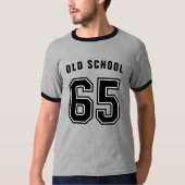 65e verjaardag Ringer T-shirt (Voorkant)