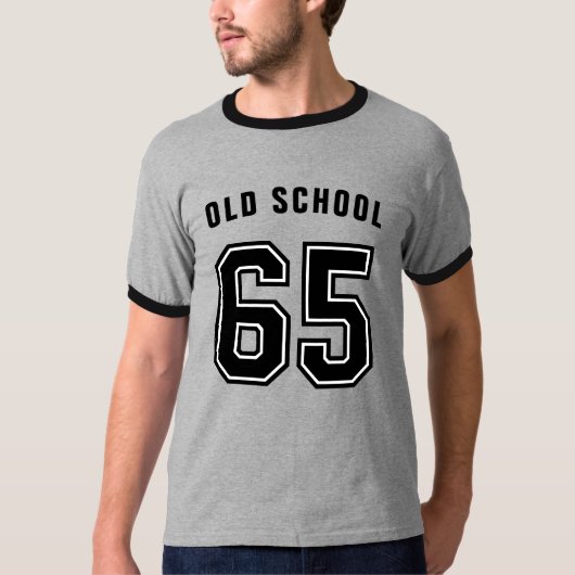 65e verjaardag Ringer T-shirt (Voorkant)