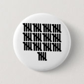 65e verjaardag ronde button 5,7 cm (Voorkant)