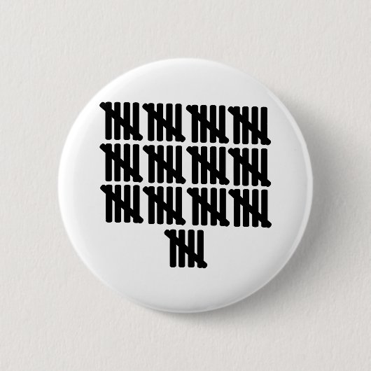 65e verjaardag ronde button 5,7 cm (Voorkant)