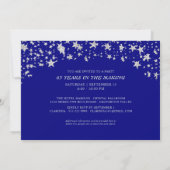 65e verjaardag Saffier Zilver Glitter Stars Kaart (Achterkant)
