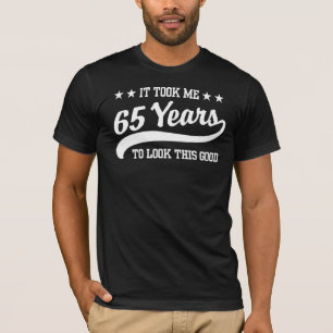 65e verjaardag t-shirt