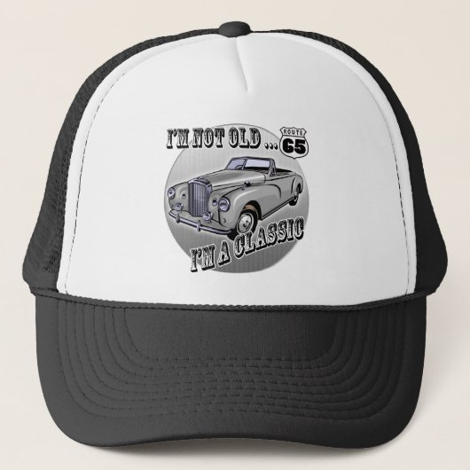 65e verjaardag T-shirts en geschenken Trucker Pet (Voorkant)