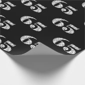 65e verjaardag tekst cadeaupapier (Hoek)